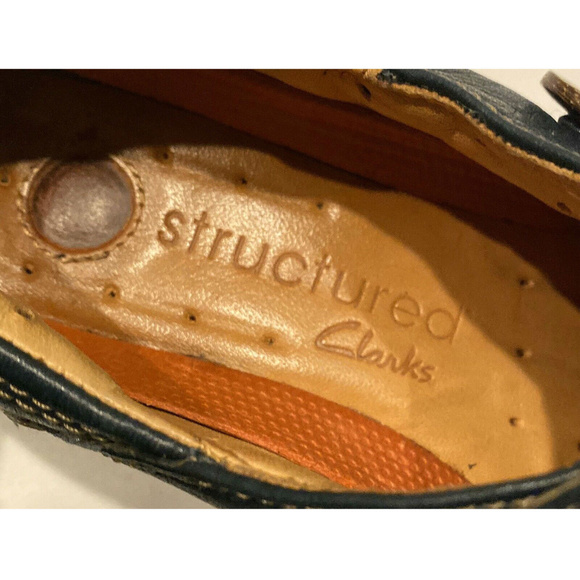 Un Structured Textured Flat Clarks Slip On Shoes 5 - Picture 4 of 8